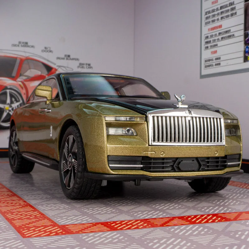 

1:24 Spectre Роскошная новая энергия, высокая имитация литья под давлением модель автомобиля из металлического сплава с коллекцией света, детские игрушки, подарки