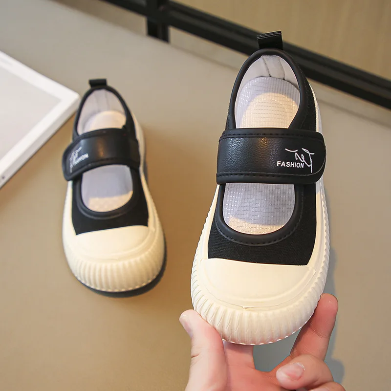 Stylish Princess Party Small White Shoes Fashionable Kidsasual Shoes Girls Dance Shoes Older Children Sports Non-slip Versatile