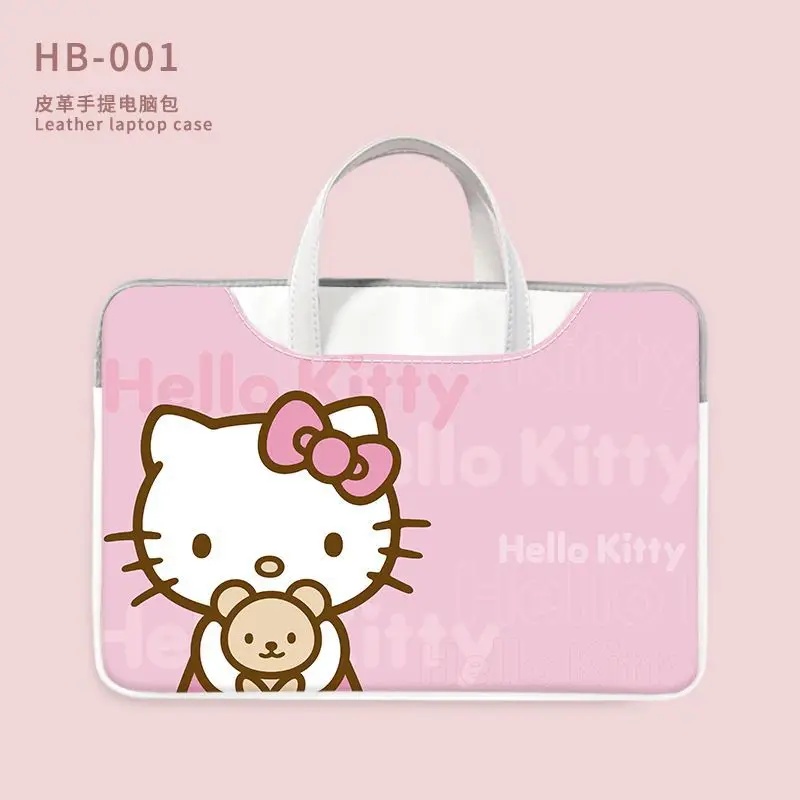 Sanrio Hello Kitty Laptop Bag 11in 13in 14in 15in 16in Cartoon Notebook Pouch Briefcase Office Travel Business Computer Handbag