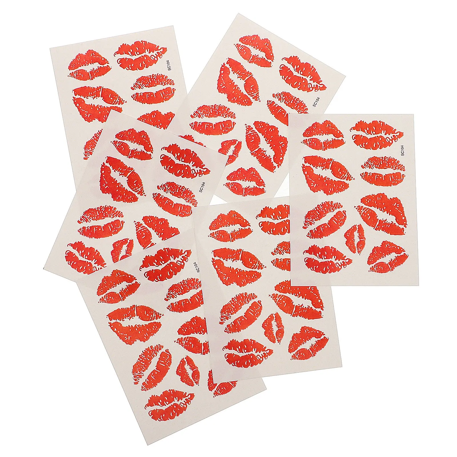 6Pcs Realistic Temporary Tattoo Stickers Printed Safe Skin Friendly Waterproof Body Decorations for Any