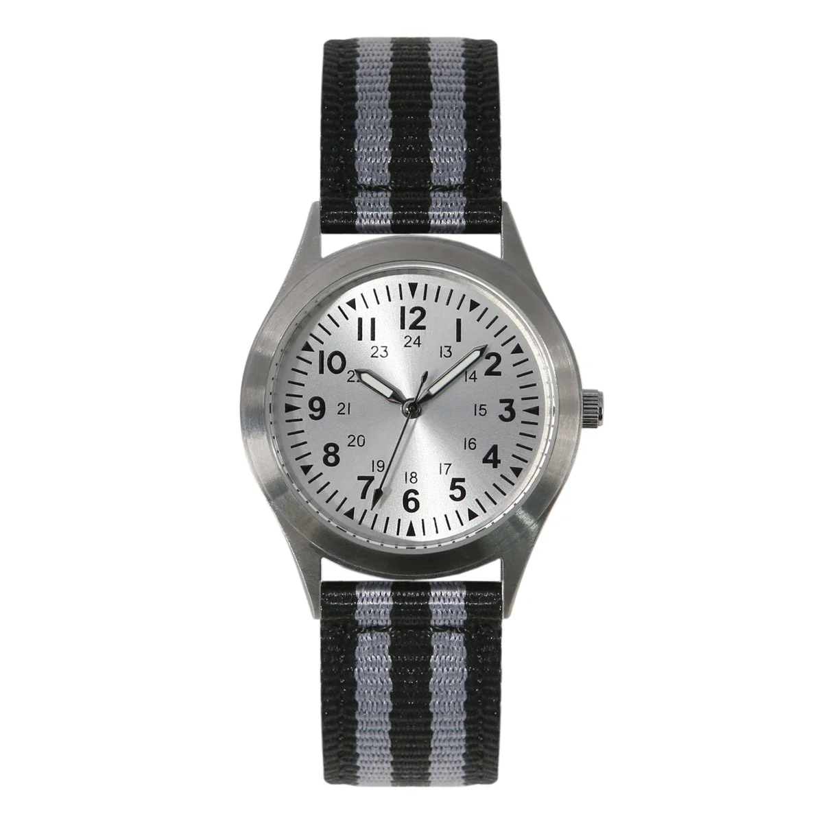 ساعة بايلوت رياضية كلاسيكية للرجال بحركة كوارتز صغيرة الوجه مع ميزة توهج ليلي