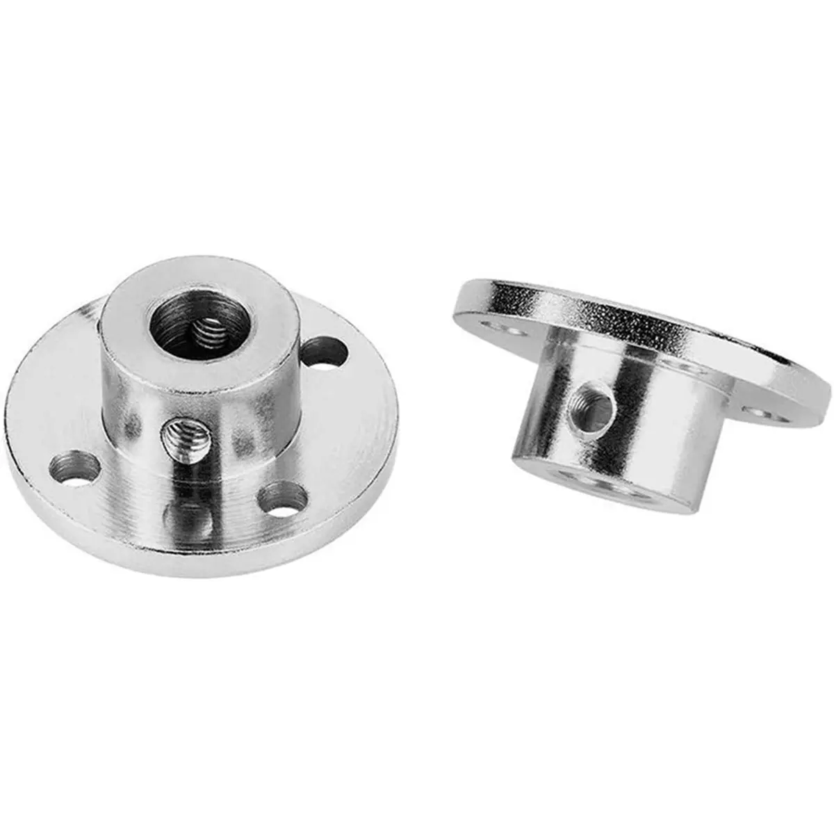 (A30I) 4Pcs 8mm Flange Coupling Connector, Rigid Guide Model Coupler Accessory, Shaft Axis Fittings for DIY RC Model Motors