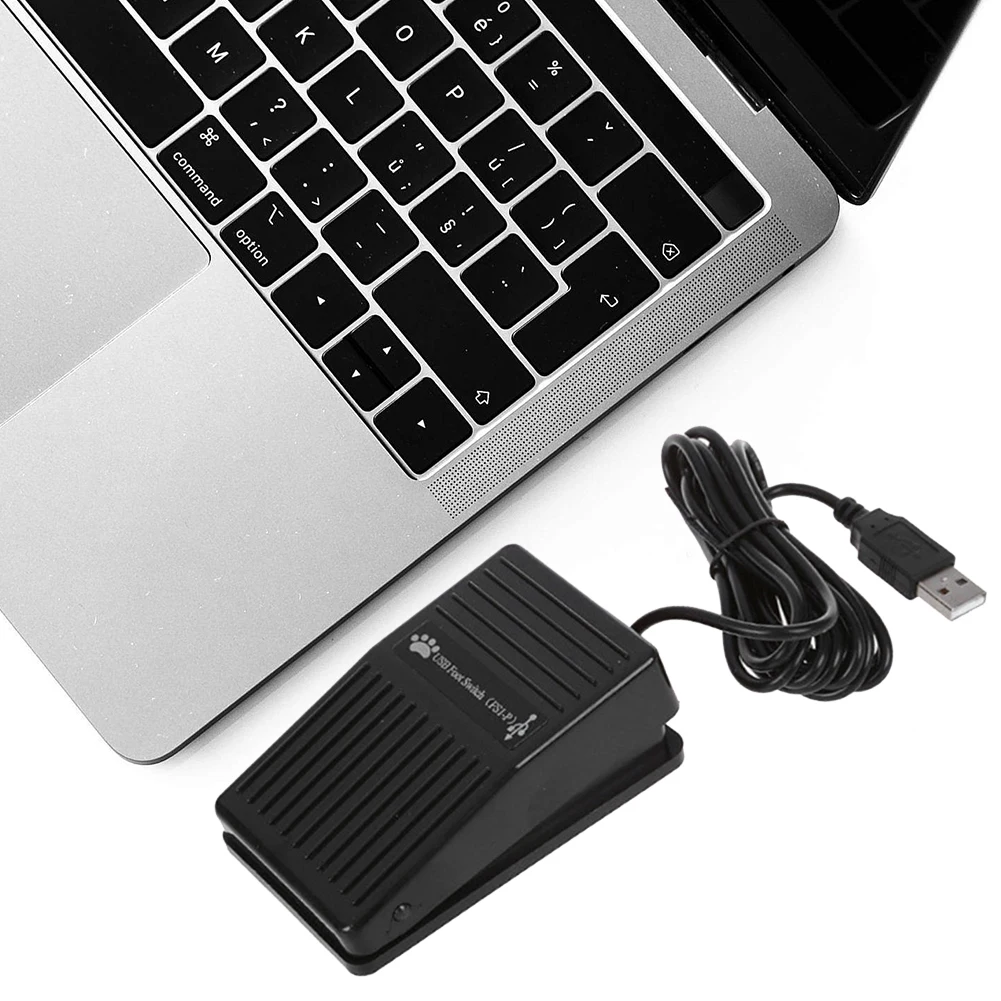 

USB Pre-Program Keyboard Mouse Adapter Game Control Action HID PC USB Foot Switch Keyboard Pedal for Keyboard Mouse PC Laptop