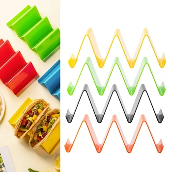 4Pcs Wave Shape Burrito Potato Chips Rack Shells Mexican Pizza Roll Shelf Taco Rack…