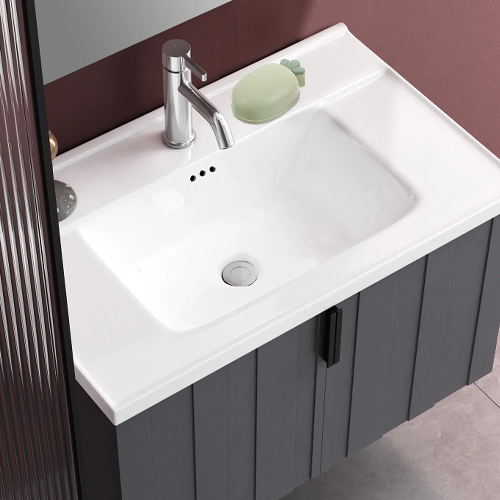 

4Pcs Carrot Shaped Soap Holder Double Layer Drainage System for Bathroom Kitchen Camping Self Draining Soap Holder