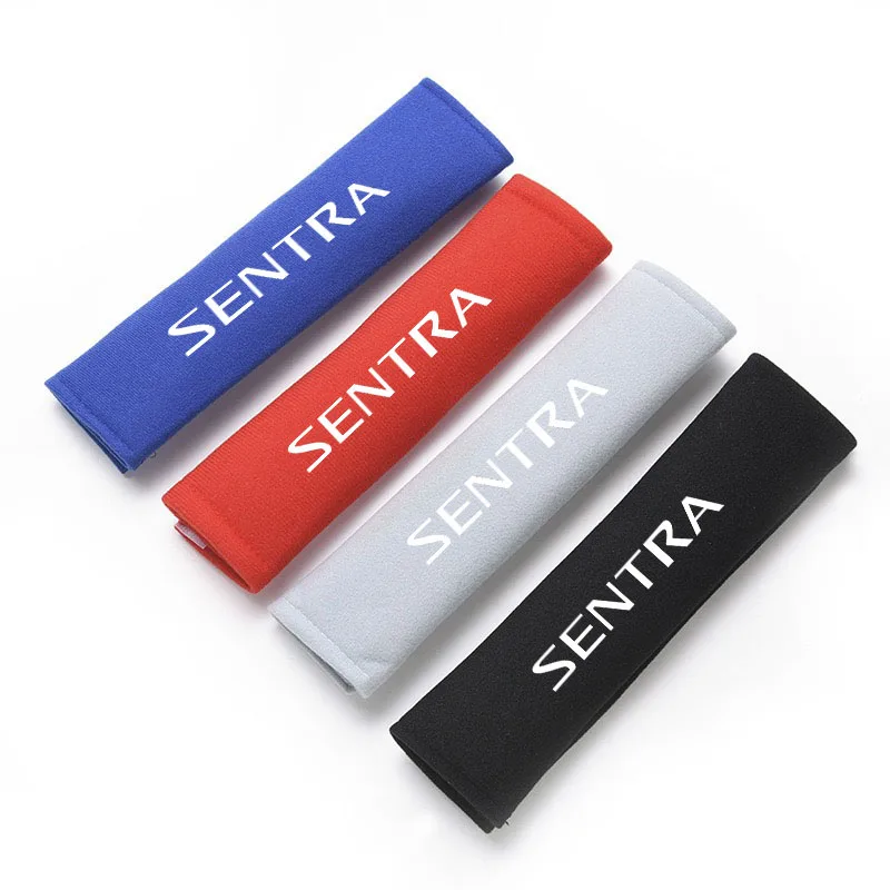 2pcs Car Safety Belt Cover Adjustable Seat Belt Cover Shoulder Strap Covers for SENTRA  Auto Accessories