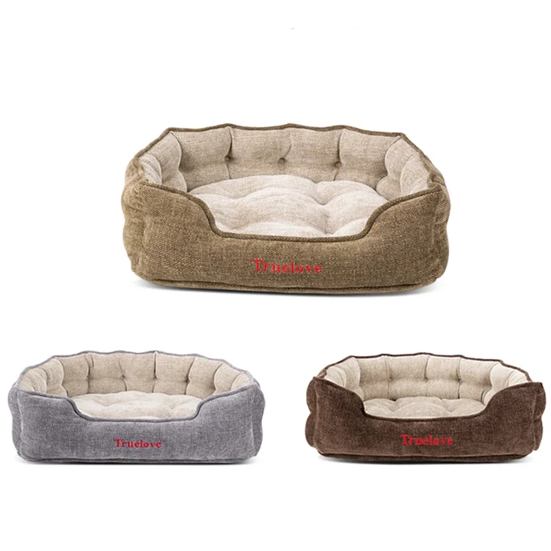 Imagem -03 - Winhyepet-canil Lavável para Animais de Estimação Cama Luxuosa para Cães Tamanho Completo Sofá-cama Confortável Cama de Gato Super Macio e Durável