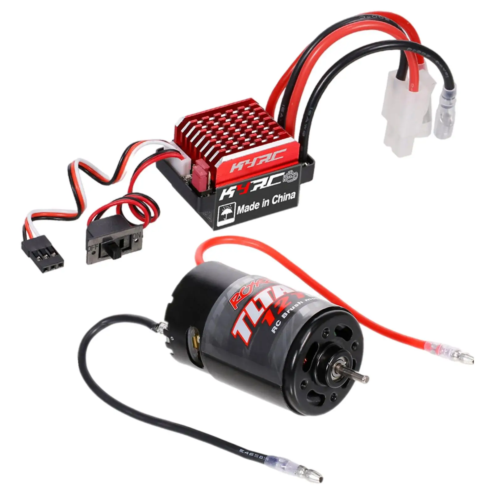 Remote Control Car 550 Brushed Motor Brushed Motor ESC Combo for Axial SCX10 Axi03007 RC Car Boat Crawler Replacement Access