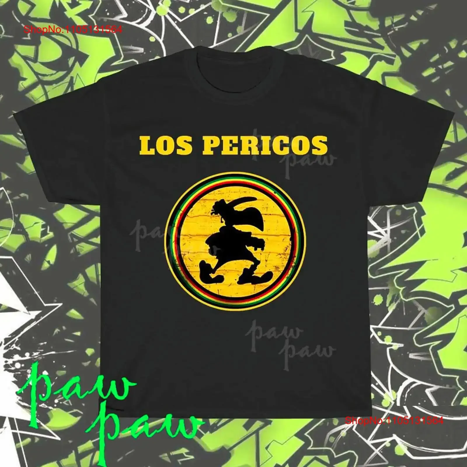 Nueva camiseta americana con logo original de Los Pericos de los años 90, talla divertida a 5XL, vintage, lavada, suave, estirada