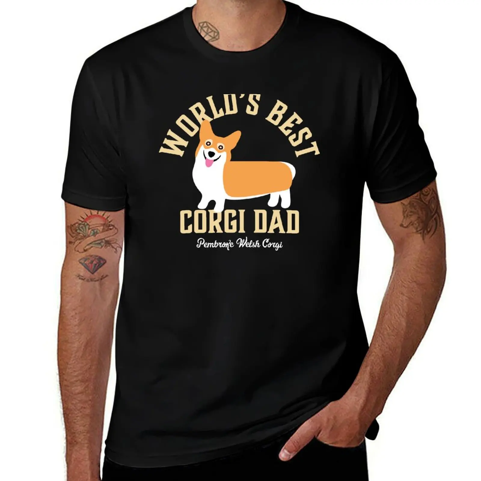 

Best Corgi Dad T-Shirt graphic shirts basketball graphic tees cotton t shirt men