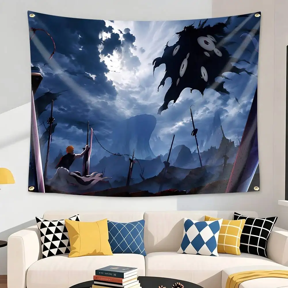 B-BLEACH TYBW The C-Calamity Flag Tapestry Banner for Bedroom Living Room Outdoor Camping Custom Supported
