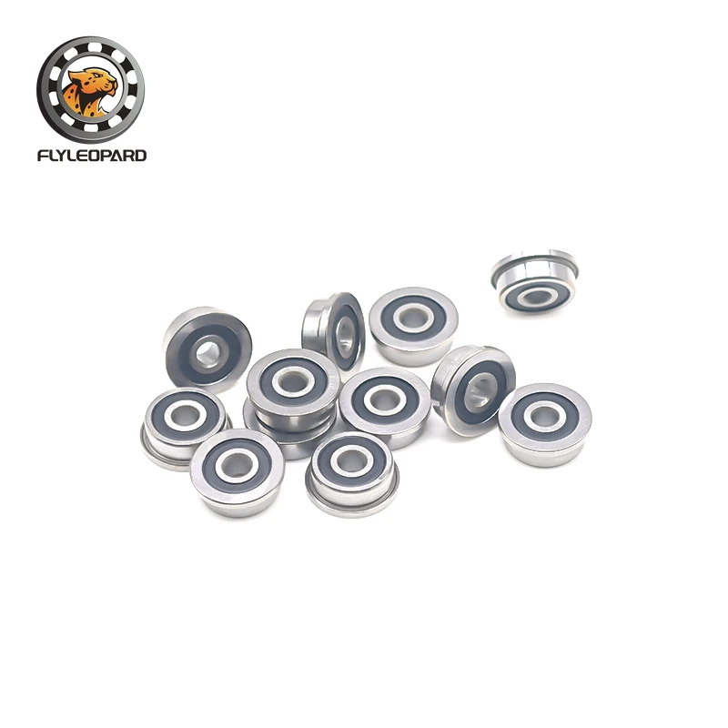 10Pcs F623 F695 F625 F688 F605 F684 F624 F698 -2RS Bearing Flanged Miniature Deep Groove Ball Bearings for VORON 3D Printer
