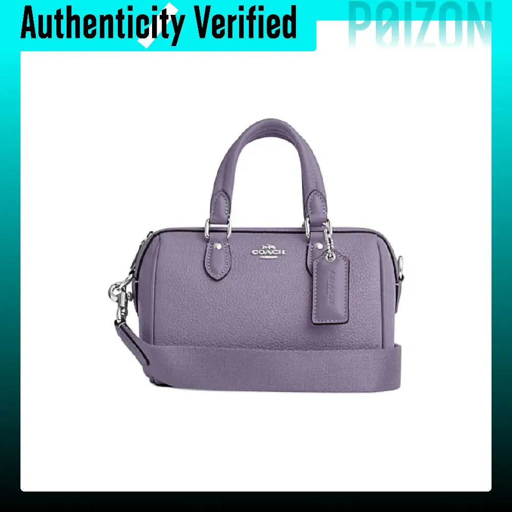 COACH Rowan Cow Leather Handbag, Shoulder Bag, Crossbody Bag Small Women's Light Purple Violet CR247-SVIZ