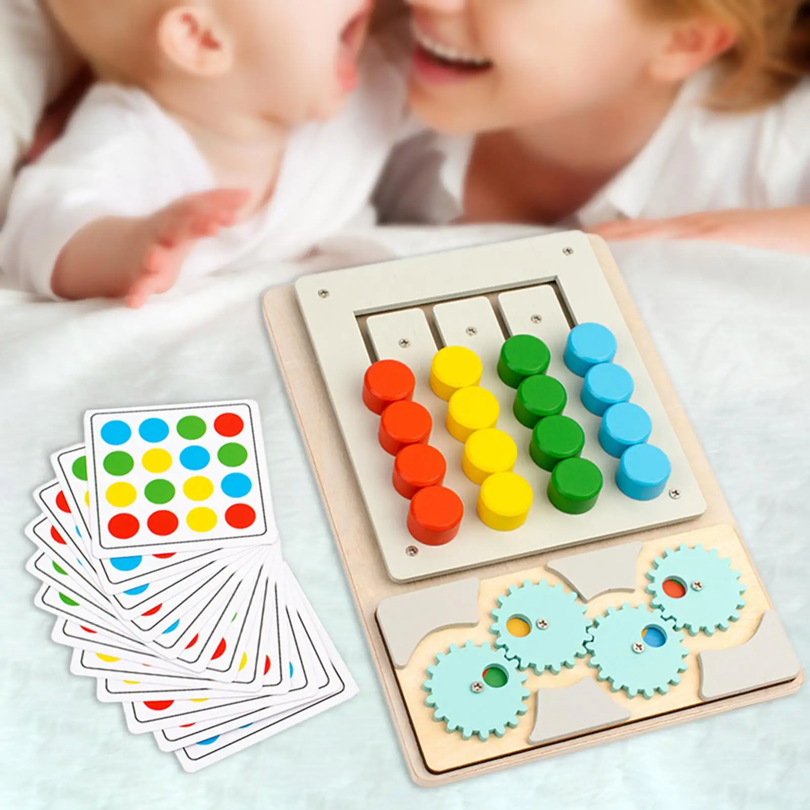 Wooden Color Matching Puzzle Toy Enhance Observational Skill Color Recognition Learning Toy for Child Kids Party Gift Boy Girls