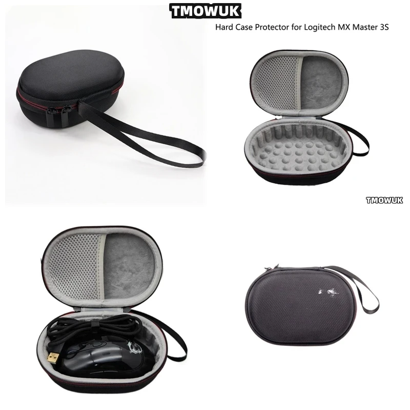 

For Logitech MX Master 3S Protective Storage Pouch - Water-Resistant EVA Case With Zipper Closure