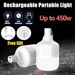 160W USB Rechargeable LED Emergency Lights House Outdoor Portable Lanterns  Emergency Lamp LED Bulb Lantern BBQ Camping Light