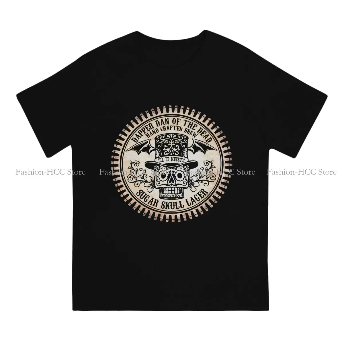 Dapper Dan O Neck TShirt Mexican Day of the Dead Skull Sugar Original Polyester T Shirt Men Clothes Individuality