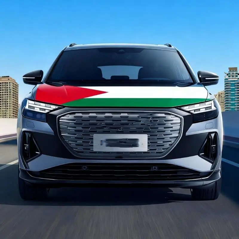 (1 حزمة) علم السيارة الفلسطيني مقاومة تتلاشى ومقاومة للرياح ، من السهل التثبيت ، مناسبة لعشاق السيارات ، الفلسطينيين واستخدام #1