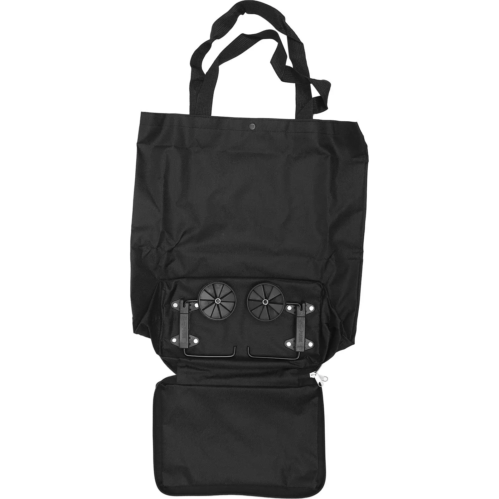 Grocery Bag Cart Wheels Trolley Foldable Travel Rolling Collapsible with Shopping Bags Folding Wheeled