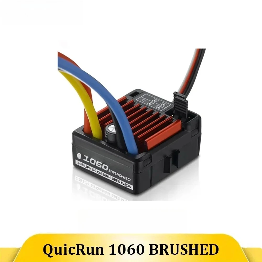 QuicRun WP-1060 1060 ESC 60A Brushed Waterproof ESC For 1/10 RC Electric Remote Control Model Car Crawler Accessories