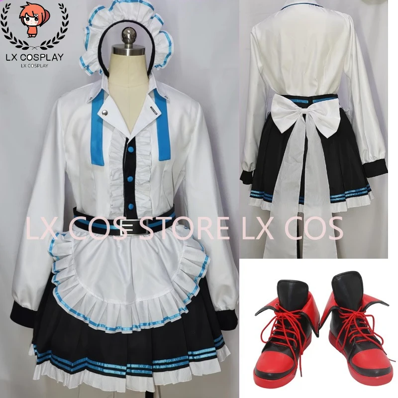 

Синий игровой архив, косплей, Mikamo Neru, модельные туфли горничной, костюм, ботинки, одежда, индивидуальный размер