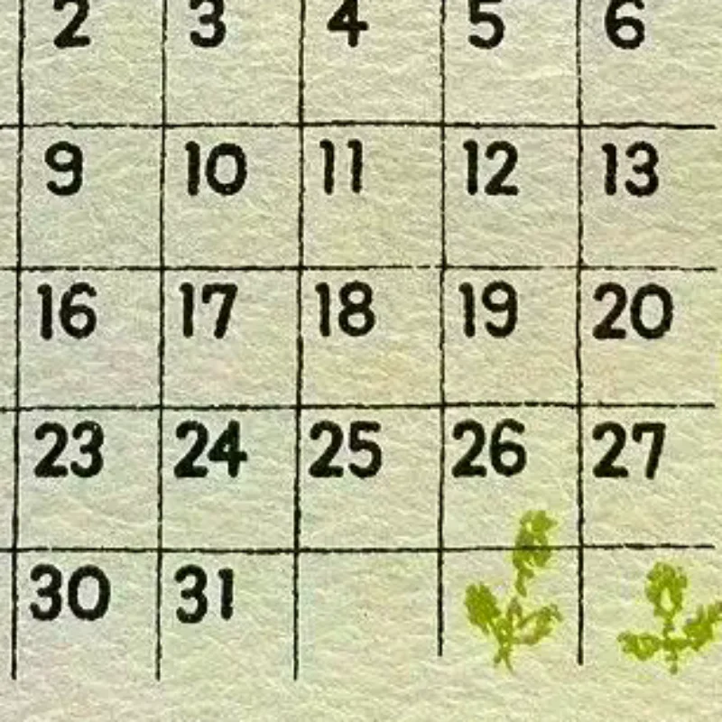 Desk Calendar 2027 Cute Sheep Doodle Handmade Standing Monthly Planner for College Student Study Plan