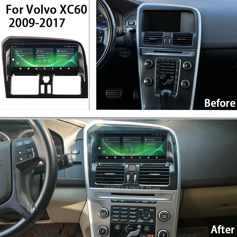 COHO For Volvo XC60 2009-2017 Android14 QCM 6125 8-core 8+256GB  Car Navigation CarPlay Car Radio Multimedia Video Player GPS