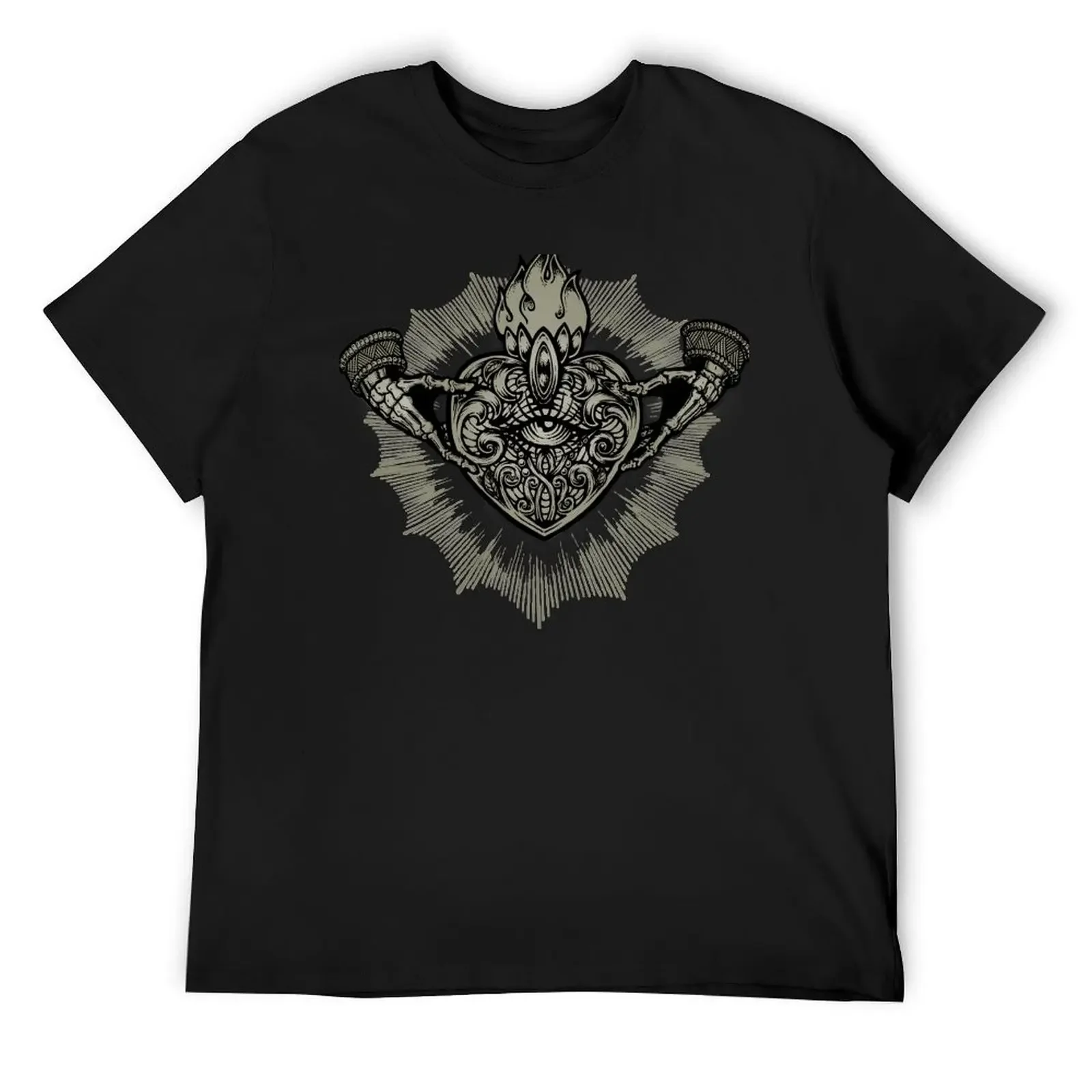 

Claddagh Sacred Heart Irish Celtic Ancient Symbol T-Shirt vintage korean fashion summer tops mens graphic t-shirts big and tall