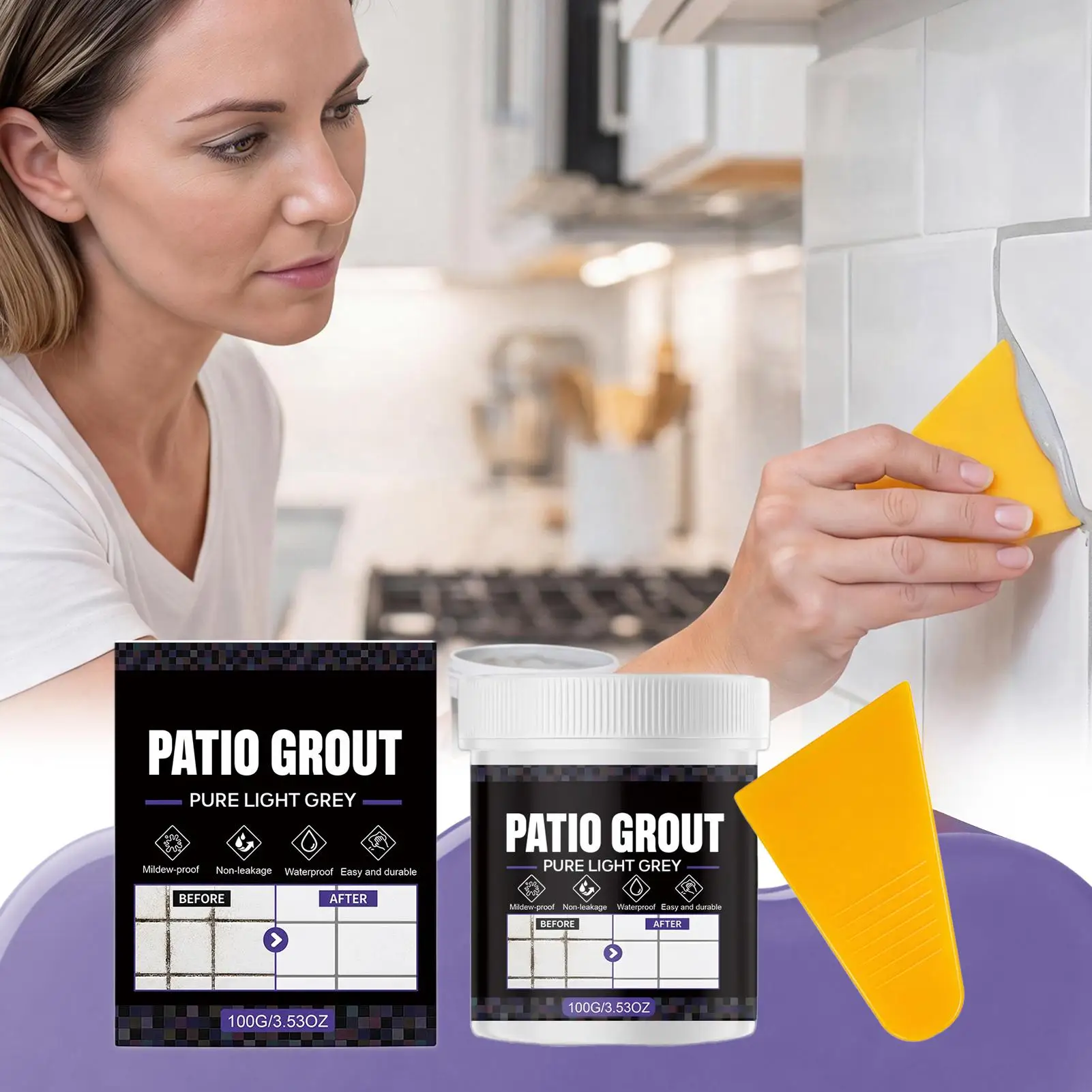 DIY Tile Grout Long Lasting Tile Grout Sealant DIY Crack Repair Agent Pool for Bathroom Shower Floors Crack Repair