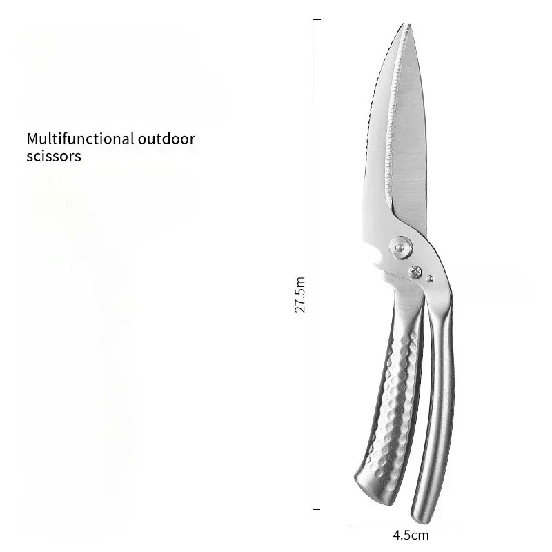 Two-purpose Powerful Kitchen Shears Multifunctional Barbecue Cuts Removable Kitchen Tool Stainless Steel Kitchen Scissors Cut