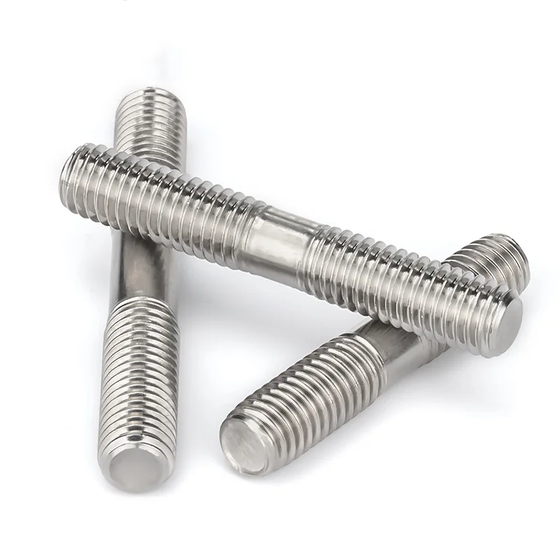3-20pcs M3 M4 M5 Stud Bolts Screw Rod Tooth Stick Double Head Stud Srod Bolt 304 Stainless Steel Thread Rod 20 - 250mm image 5