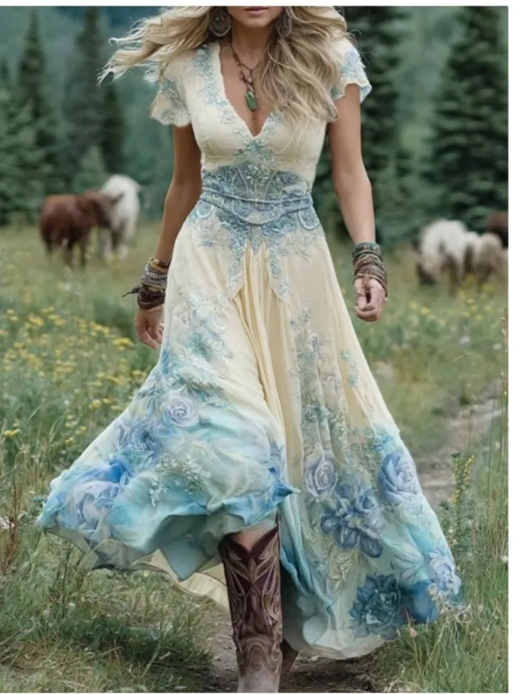 Thumbnail 4 - #27 Discounted Flowing Long Dress Worth Buying