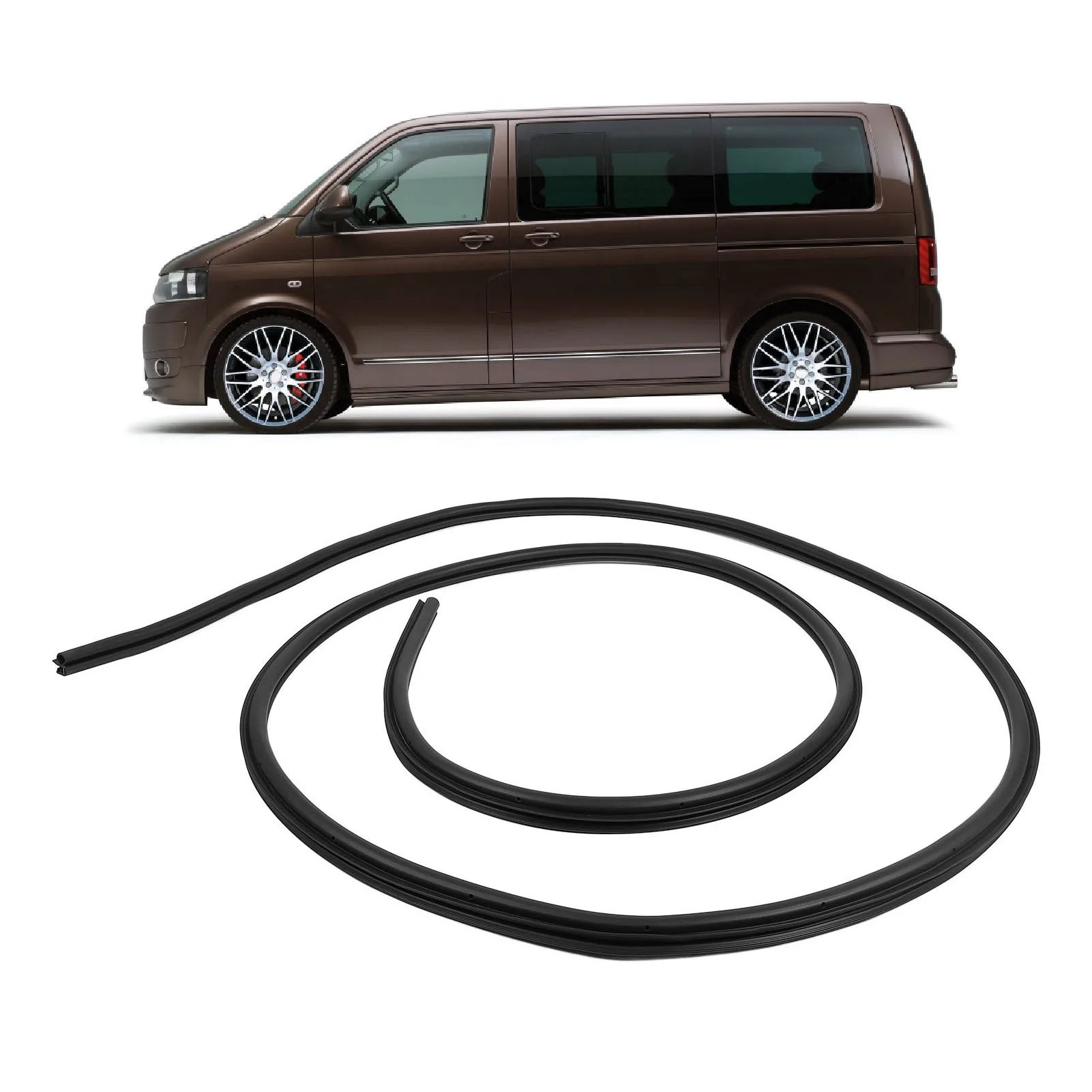 

Накладка на уплотнитель передней двери 7E0837912B, резиновая ветрозащитная шумопоглощающая уплотнительная лента для двери для T5 T6 2003-2017 гг.