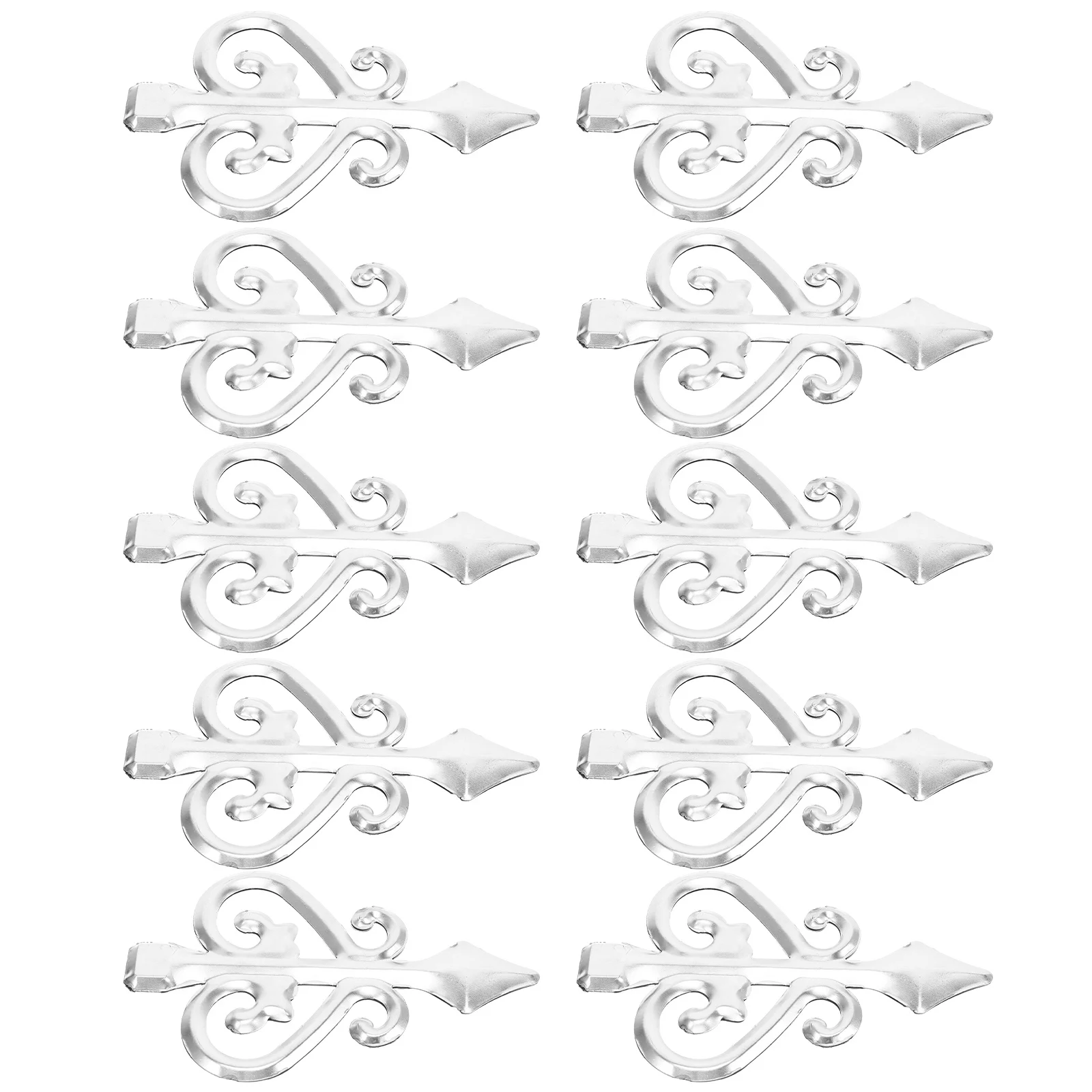 

10Pcs Stainless Steel Fence Post Finials Decorative Curved Replacement Outdoor Garden Fence heads Durable Rust Resistant