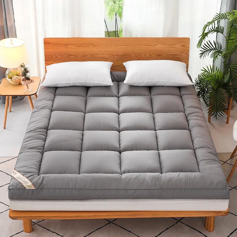 Adorno de colchón Queen para aliviar el dolor corporal, funda de colchón extragruesa de 1000 GSM con bolsillo elástico, adorno de cama de fibra 7D