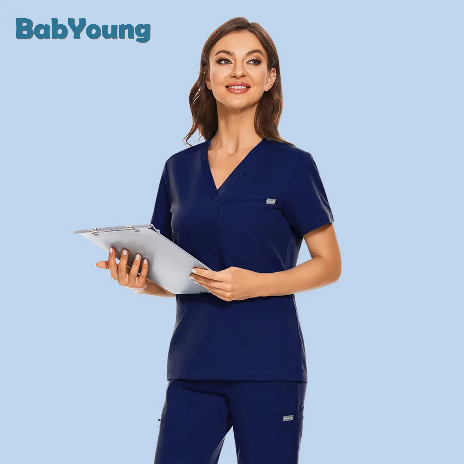 Tandarts Overalls Scrubs Tops Medische Uniform Vrouwen Mannen Verpleegkundige Accessoires Klinische Uniform Tandarts Blouse Dierenarts Spa Uitloper Shirts