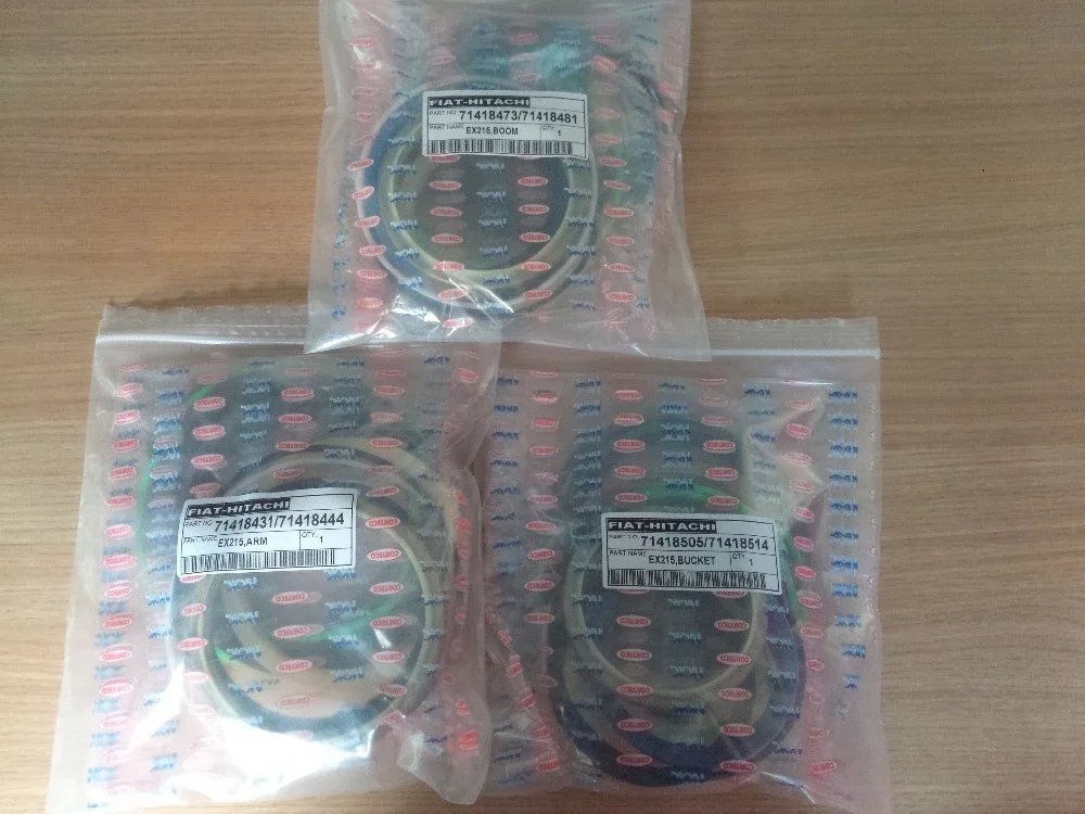 

Hydraulic Cylinder Complete Seal Kits For Excavator Fiat-Hitachi EX-215/71418473/71418481,71418431/71418444,71418505/71418514