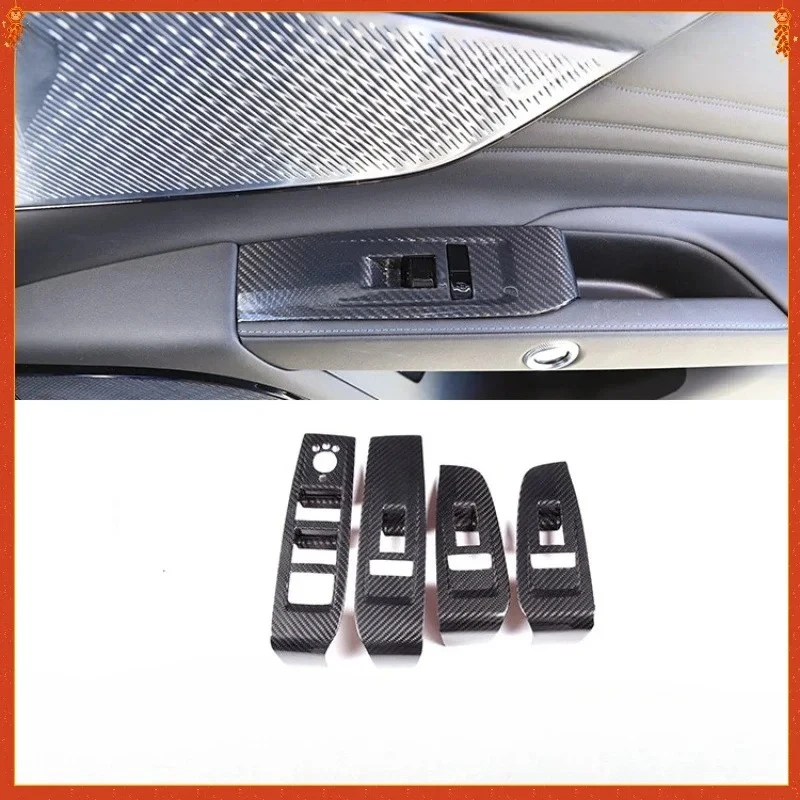 

For Maserati Grecale Real Dry Carbon Fiber 22-24 interior modification genuine window lift switch frame modification Accessories