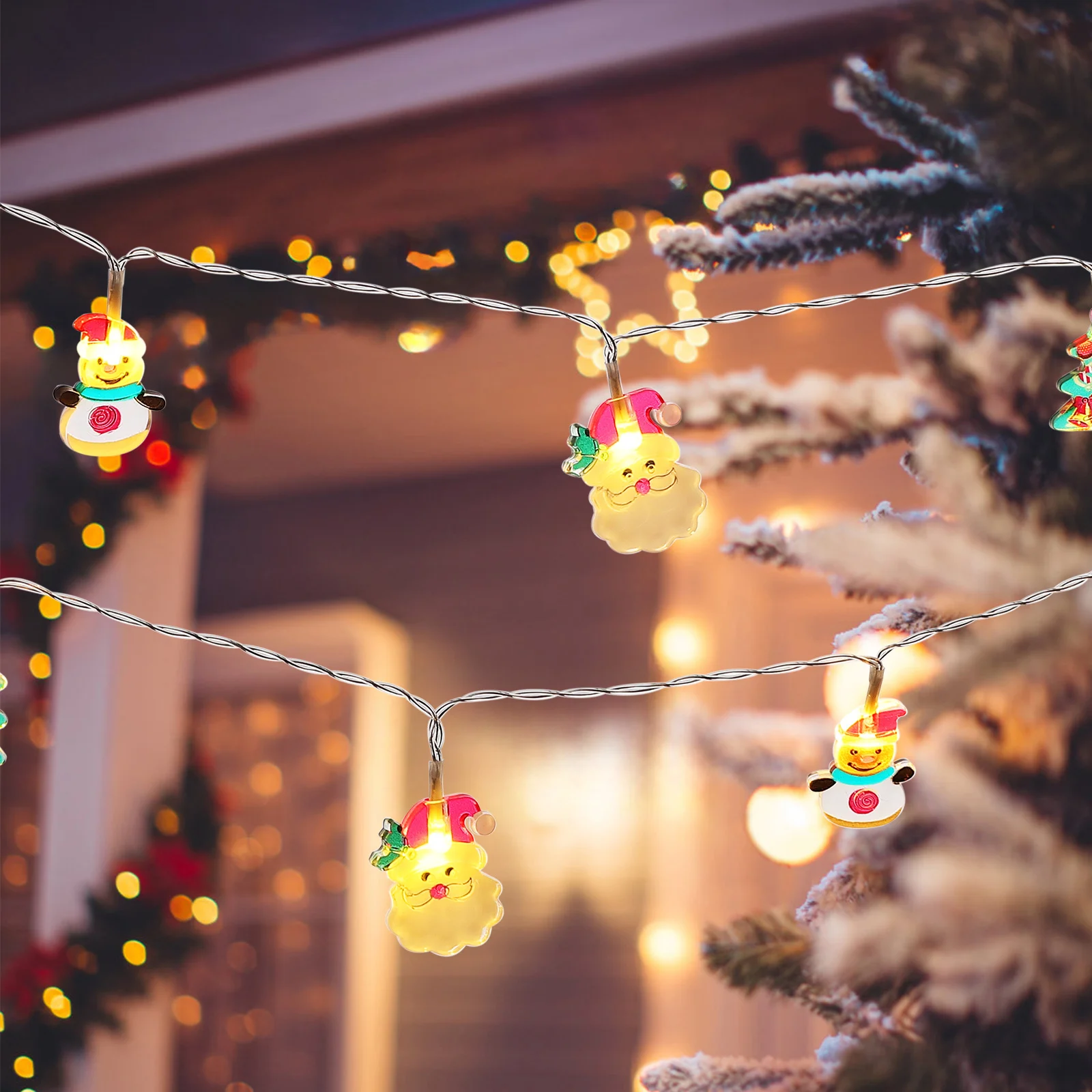 

20M 100Led Christmas Light String Warm White Led Lights Indoor Outdoor Decorations Festival Lighting Lamp String