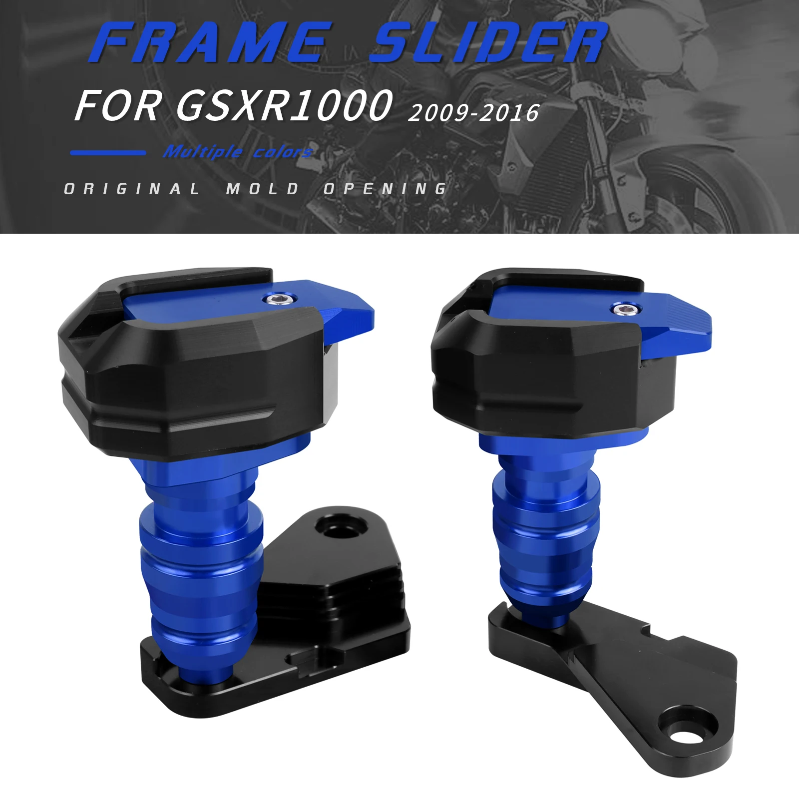 

Motorcycle CNC Aluminum Frame Sliders Crash Protector Falling Protection For Suzuki GSXR1000 K9 GSXR GSX-R 1000 2009-2016 2015