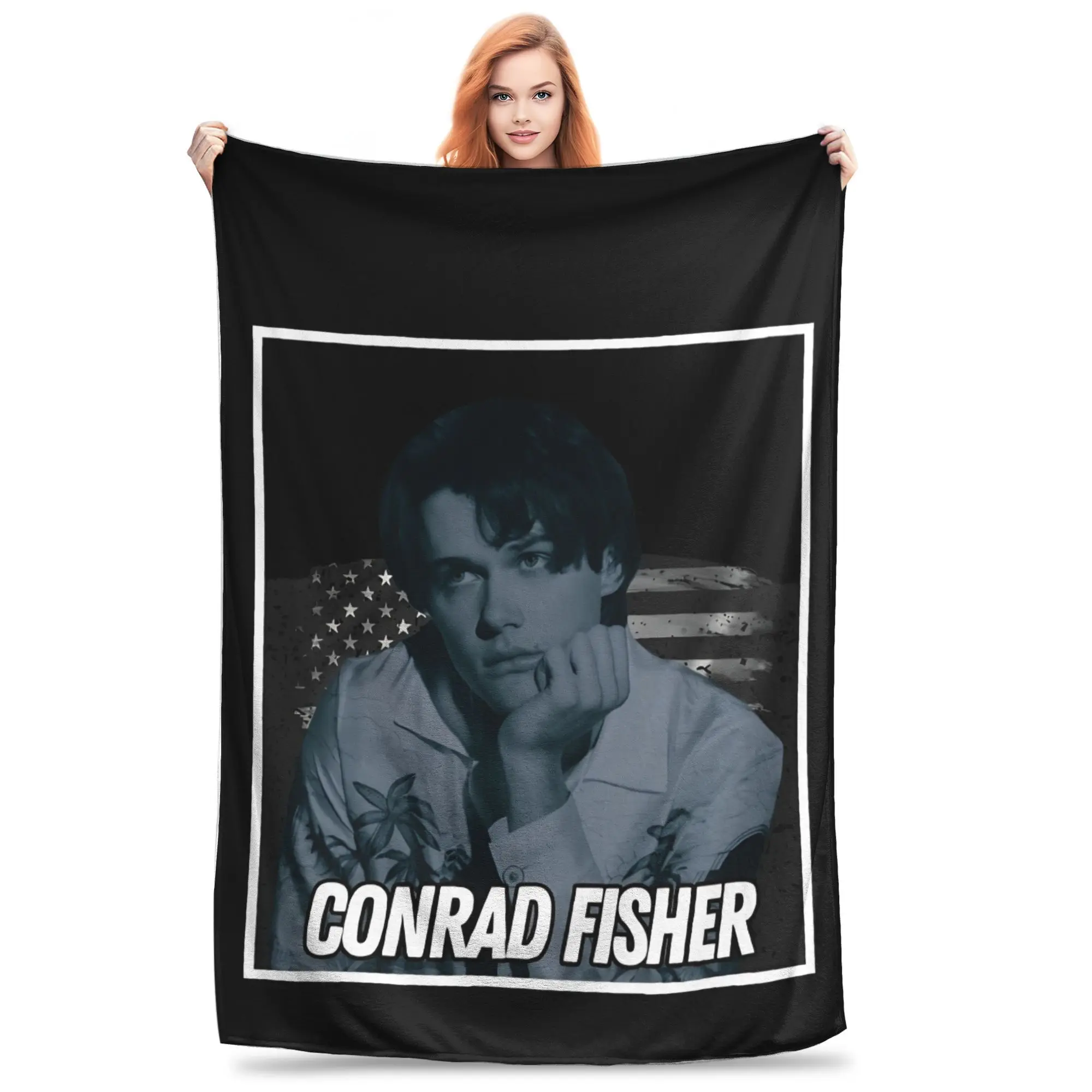 

Conrad Fisher 90-е годы, летние красивые одеяла, шерстяное забавное мягкое одеяло для покрытия стула, дивана, лето,