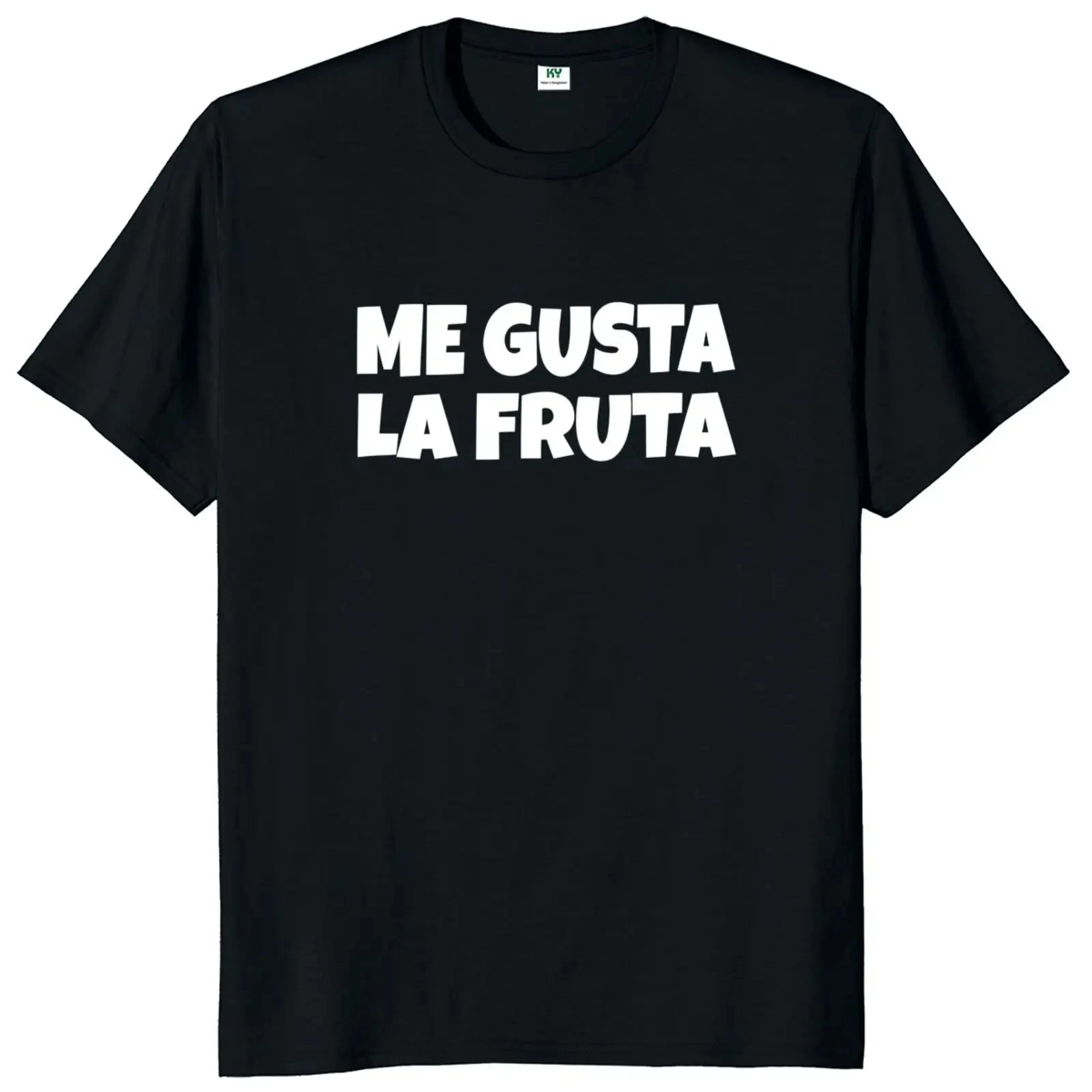 تي شيرت Me Gusta La Fruta تي شيرت I Like Fruits مضحك إسباني ميمي تي شيرت للرجال والنساء 100% قطن للجنسين تي شيرت 50950