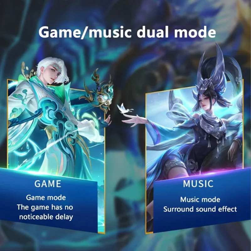 Xiaomi bluetooth fones de ouvido jogos sem fio bluetooth fone de ouvido fones alta fidelidade com microfone caixa carregamento jogo