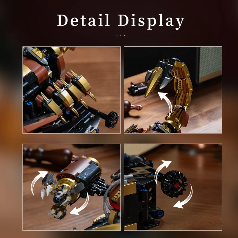 Image 5: Puzzle 3D, jouets modèles d'assemblage faits à la main, Scorpion mécanique, ornements de modèles de conception de liaison, cadeaux, XT120