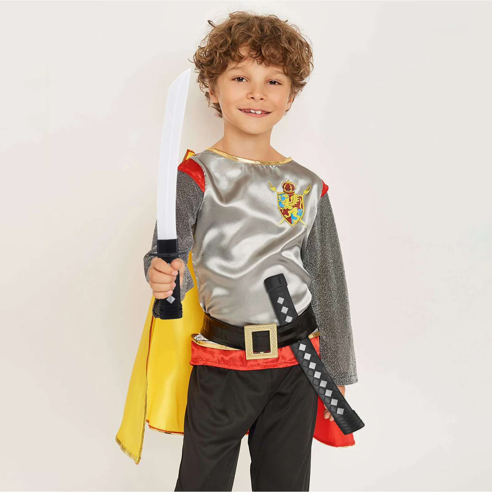 Realistic Design Kids Sword Prop Made of Wear-Resistant Plastic Ideal for Cosplay Halloween Party Role Playing Games