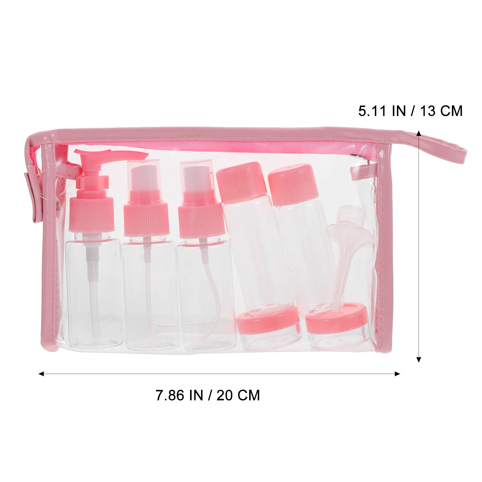 

1 Set Travel Bottle Kit Durable Leakproof Portable Lotion Shampoo Container For Gym Hotel Business Trip Lightweight Plastic