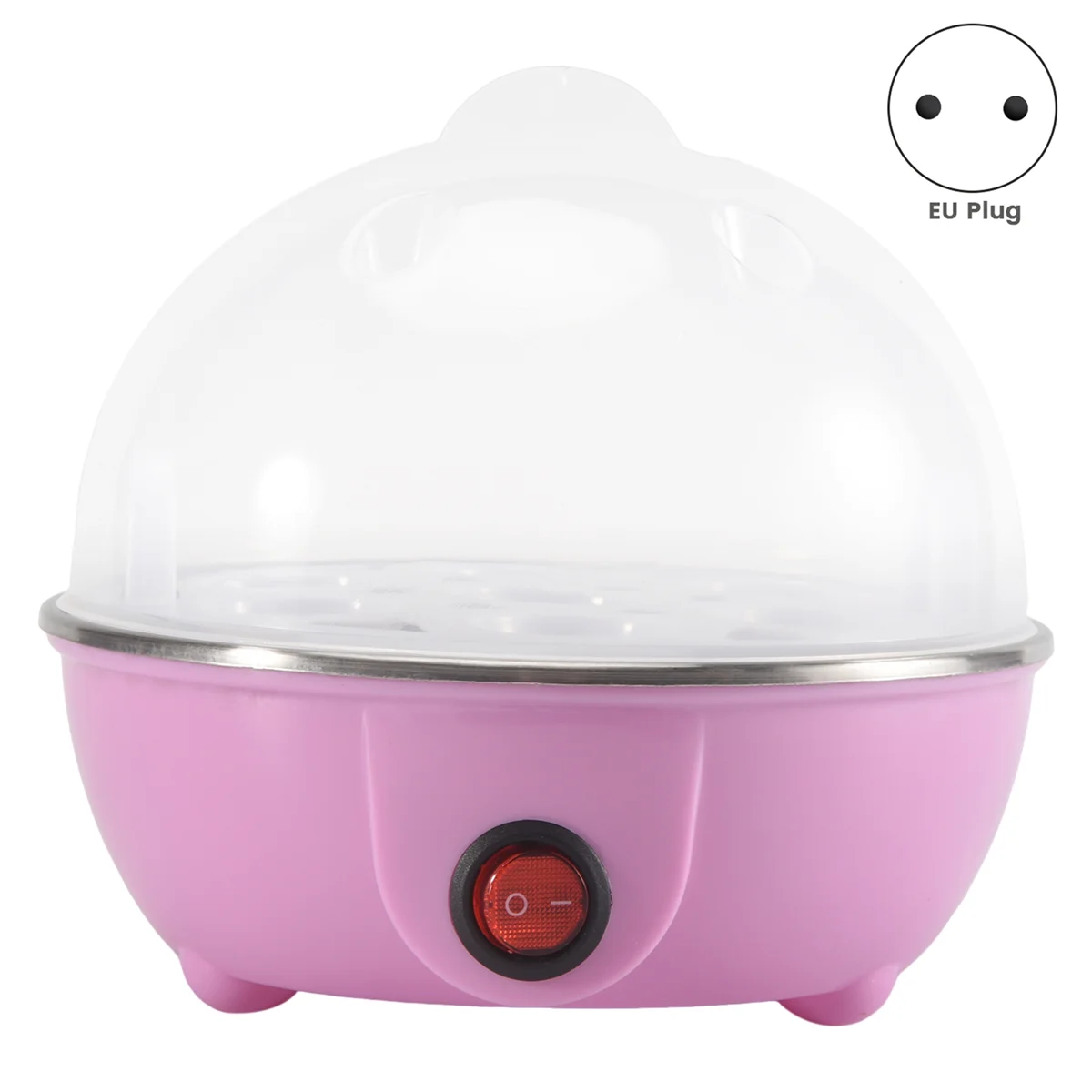 A99U Rapid Egg Cooker: 7 Egg Capacity Electric Egg Cooker for Hard Boiled Eggs, Poached Eggs, Scrambled Eggs Pink EU Plug