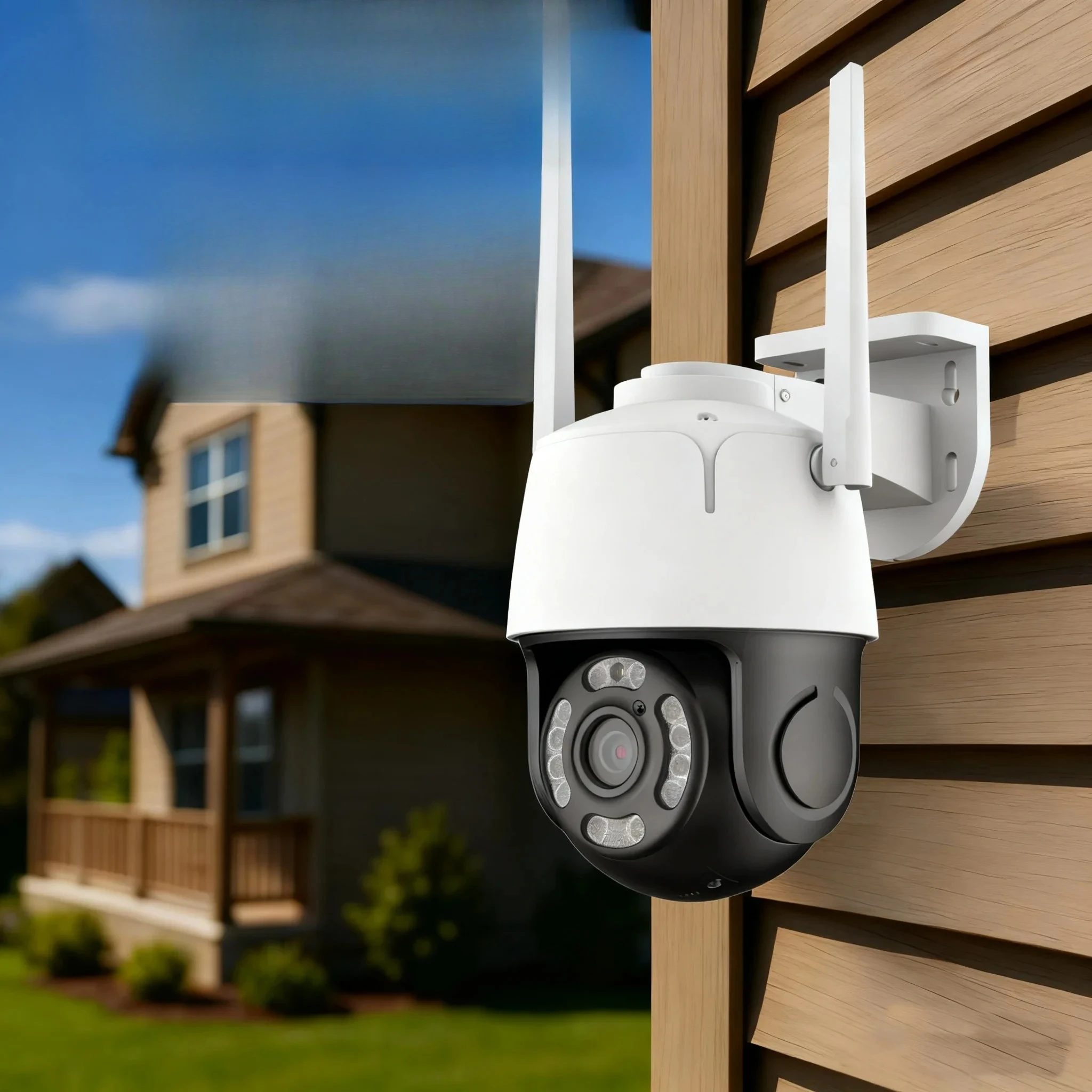 

IP-камера наблюдения M610 5 МП 170 ° Широкоугольный AI-отслеживание человека, цветное ночное видение, IP66, 2-стороннее аудио для офиса розничного магазина