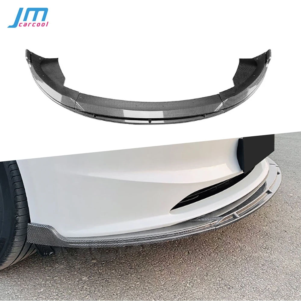 

ABS Front Bumper Lip Spoiler Chin Extension For Tesla Model 3 2023+ Lower Body Kit Splitter Cover Car Styling Accessories