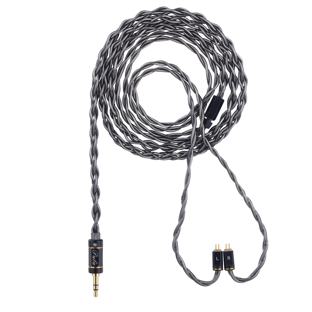 PULA 4-core thick headphone cable IEM earphone cable OCC+OFC MMCX/0.78 dual pin earphone cord